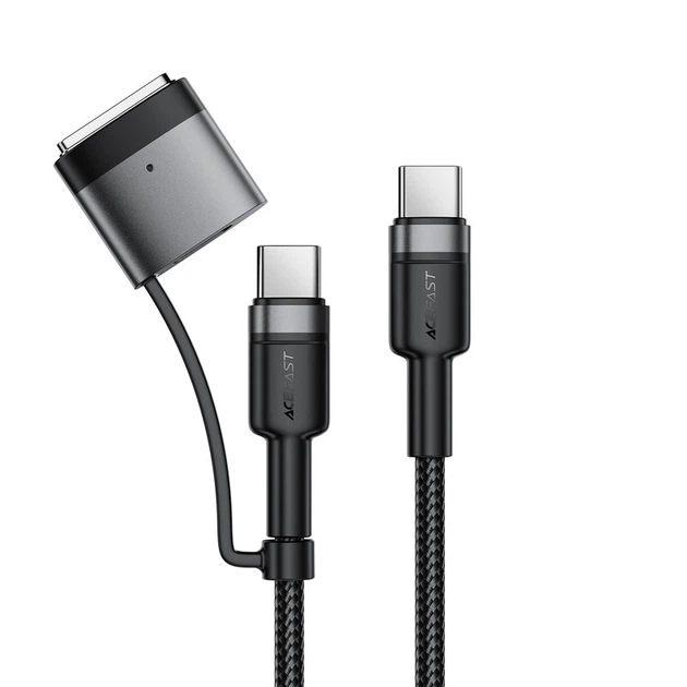 Кабель ACEFAST C22-05 USB-C to USB-C / magnetic aluminum alloy charging data cable Black (6974316285151) - Фото 1 Кабель ACEFAST C22-05 USB-C to USB-C / magnetic aluminum alloy charging data cable Black (6974316285151) - изображение 1