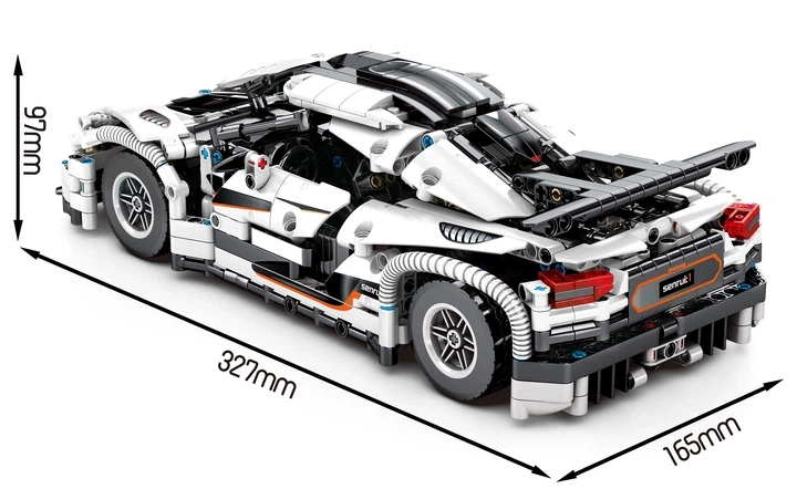 Конструктор 8607 «Гиперкар Koenigsegg One 1:14, машина 32,7 см» — 1275 деталей - изображение 2