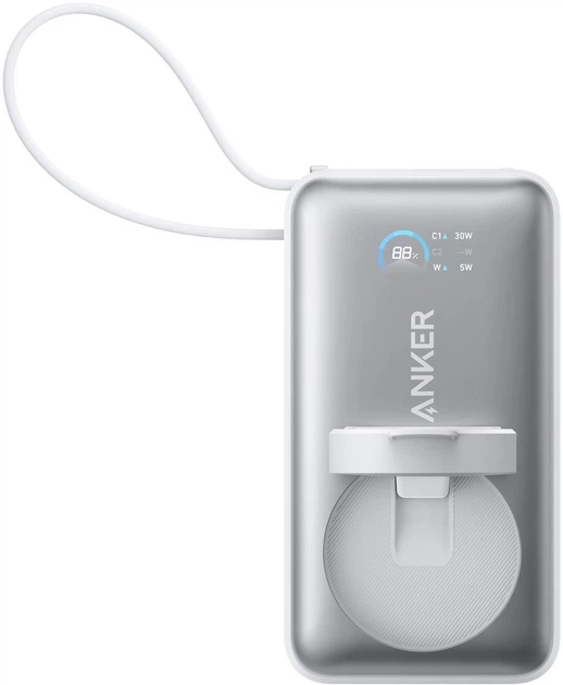 Powerbank Anker MagGo 10000 mAh Biały (194644286903) - obraz 2