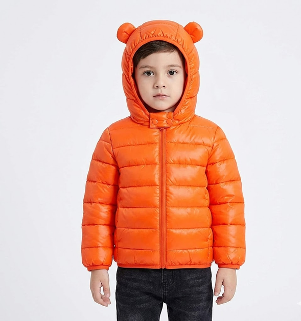 Детская демисезонная куртка JIEKids 104см оранжевая KY253 - Фото 2 Детская демисезонная куртка JIEKids 104см оранжевая KY253 - изображение 2