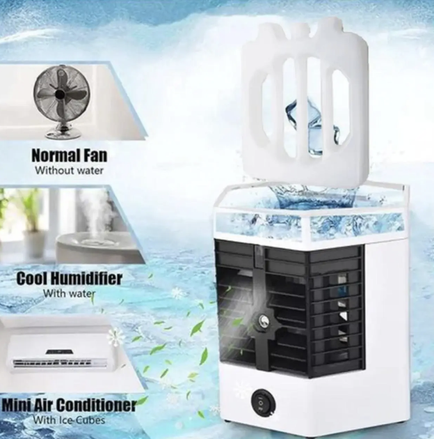 Мини-кондиционер Arctic Air Ultra Pro 2X с увлажнителем воздуха, Настольный портативный кондиционер 2X 57315/55 - изображение 3