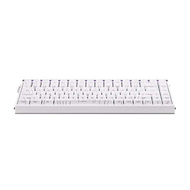 Ігрова магнітна клавіатура AULA HERO 84 HE / 8K / Hall Effect / Rapid Trigger / White-Contour / Білий з прозорим - Фото 5 Ігрова магнітна клавіатура AULA HERO 84 HE / 8K / Hall Effect / Rapid Trigger / White-Contour / Білий з прозорим - изображение 5