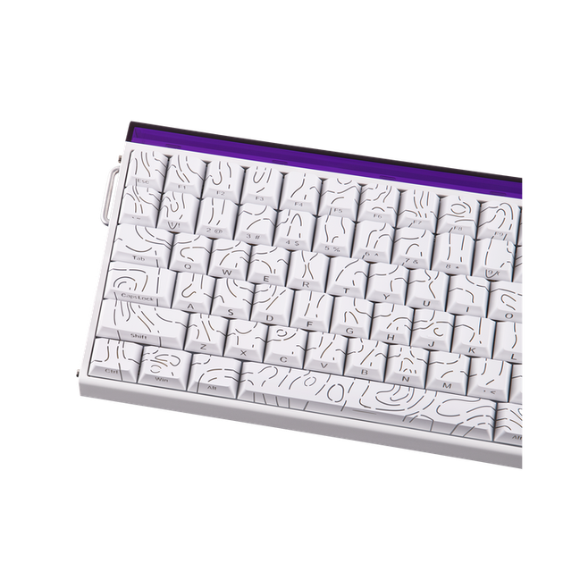 Ігрова магнітна клавіатура AULA HERO 84 HE / 8K / Hall Effect / Rapid Trigger / White-Contour / Білий з прозорим - Фото 11 Ігрова магнітна клавіатура AULA HERO 84 HE / 8K / Hall Effect / Rapid Trigger / White-Contour / Білий з прозорим - изображение 11
