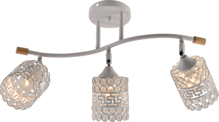 Декоративная люстра INTEREES IS XA1588-3 WH+WOOD+CR - Фото 1 Декоративная люстра INTEREES IS XA1588-3 WH+WOOD+CR - изображение 1