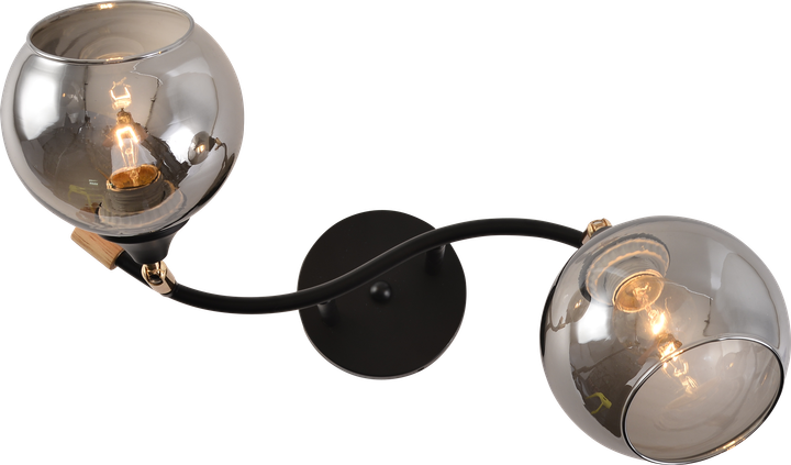Декоративная люстра INTEREES IS XA1588B-2 BK+GOLD CHROME+WOOD - изображение 3