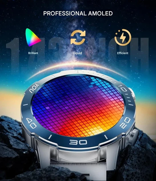 Смарт-часы DREMAC 1.43" AMOLED, Bluetooth звонки, IP68, 100+ спорт режимов - Фото 5 Смарт-часы DREMAC 1.43" AMOLED, Bluetooth звонки, IP68, 100+ спорт режимов - изображение 5
