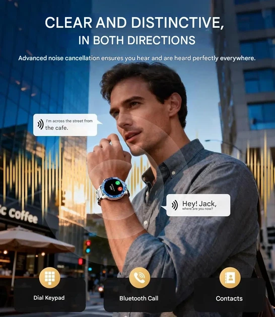 Смарт-часы DREMAC 1.43" AMOLED, Bluetooth звонки, IP68, 100+ спорт режимов - Фото 8 Смарт-часы DREMAC 1.43" AMOLED, Bluetooth звонки, IP68, 100+ спорт режимов - изображение 8