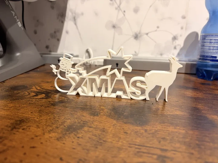 Статуетка настільна Xmas зі сніговиком та оленем. Aivory - изображение 2