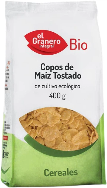 Płatki kukurydziane Granero Bio Copos De Maiz Tostados 400 g (8422584018356) - obraz 1