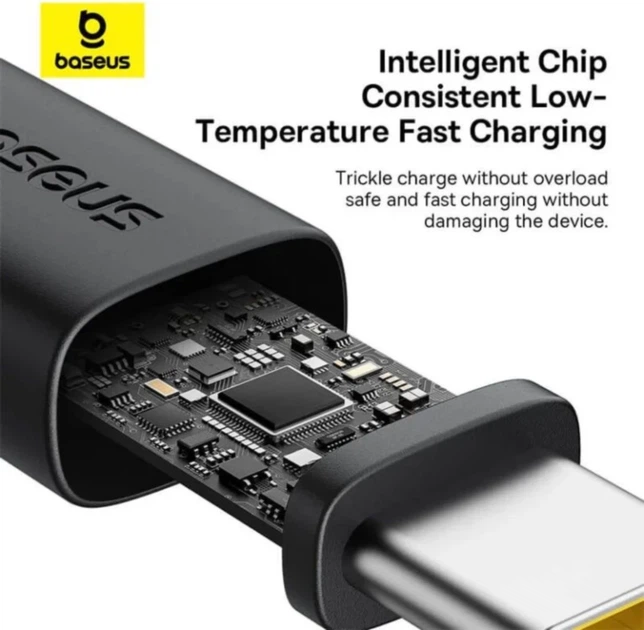 Кабель Baseus Dura Series Cable USB to Type-C 60W 2m P10377802U01-02 Black-Gold - Фото 7 Кабель Baseus Dura Series Cable USB to Type-C 60W 2m P10377802U01-02 Black-Gold - изображение 7