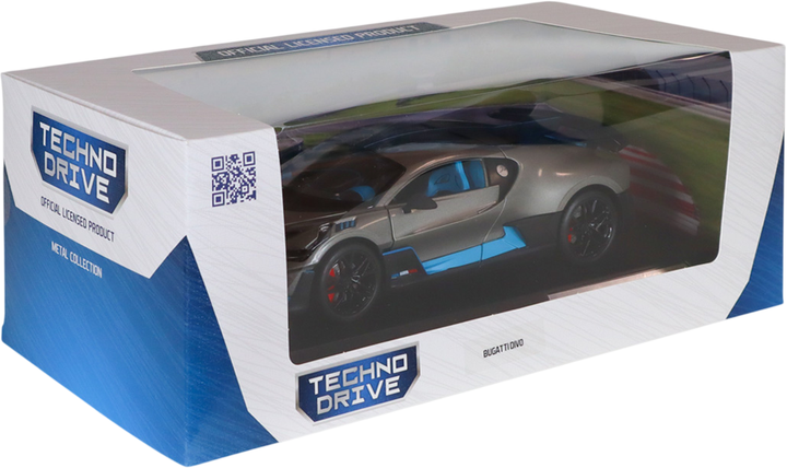 Автомодель Techno Drive Bugatti Divo серый 1:18 (250940BDGY) - Фото 15 Автомодель Techno Drive Bugatti Divo серый 1:18 (250940BDGY) - изображение 15