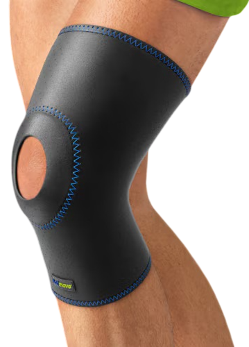 Ортез колінного суглоба Actimove Sports Edition з відкритою колінною чашечкою Чорний розмір L 1 шт (4042809636093) - зображення 2