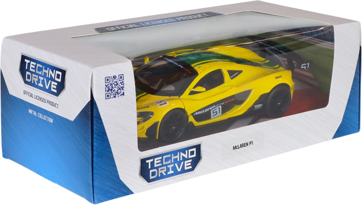 Автомодель Techno Drive McLaren P1 желтый 1:24 (250943MLP1YW) - Фото 14 Автомодель Techno Drive McLaren P1 желтый 1:24 (250943MLP1YW) - изображение 14