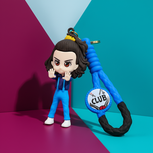 Брелок фигурка Одинадцять из сериала Очень странные дела Stranger Things Eleven на ключи рюкзак сумку пенал, игрушка 8,4 см - изображение 8