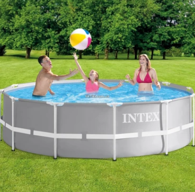 Бассейн каркасный Intex 366 x 99 см с каркасом, чашей, фильтр-насосом 2006 л/ч, стремянкой, тентом и подстилкой - изображение 3