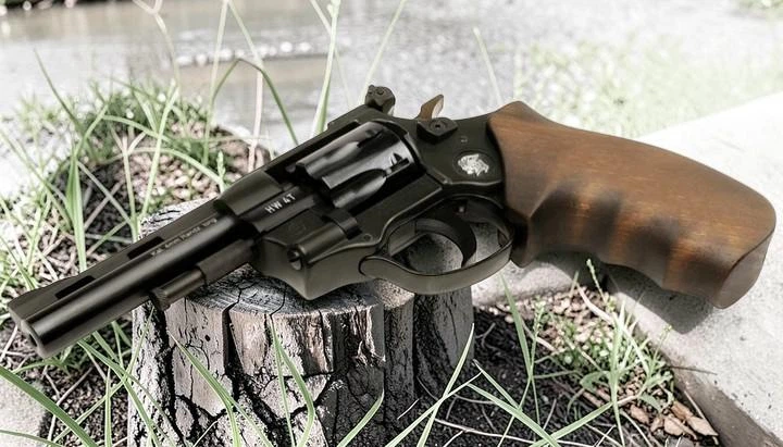 Револьвер Weihrauch Arminius HW4 4" Wooden grip под патрон Флобера - изображение 4
