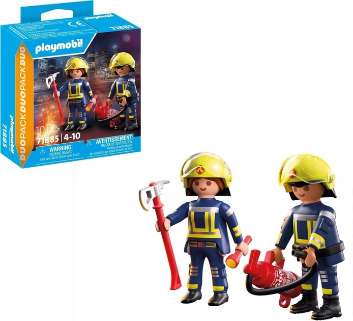 Набір іграшок Playmobil Duo Pack Пожежна служба 71375 (4008789718853) - зображення 2