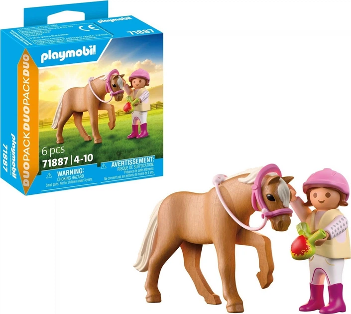 Набір іграшок Playmobil Duo Pack Дівчинка з поні 71887 (4008789718877) - зображення 2