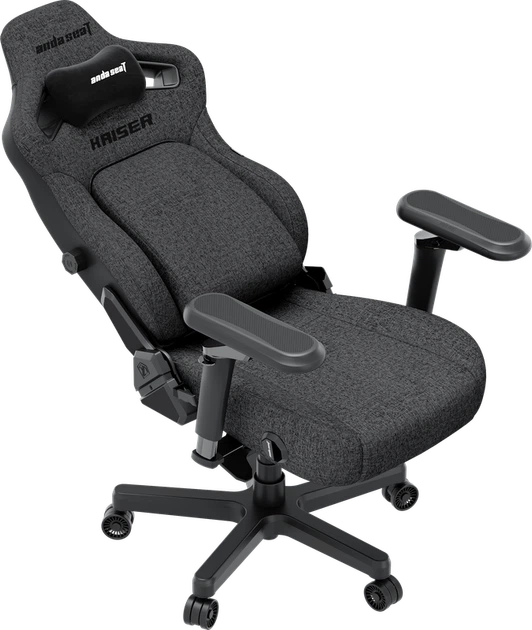 Крісло ігрове Anda Seat Kaiser 4 V2 Size XL Dark Gray Fabric - Фото 7 Крісло ігрове Anda Seat Kaiser 4 V2 Size XL Dark Gray Fabric - изображение 7