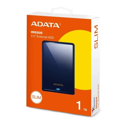 Внешний жесткий диск 1Tb ADATA HV620S, Dark Blue (AHV620S-1TU31-CBL) - изображение 4