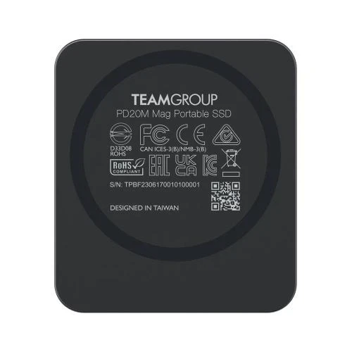 Внешний накопитель SSD, 2Tb, Team PD20M Mag, Titanium Grey (TPSEG2002T0C108) - изображение 4