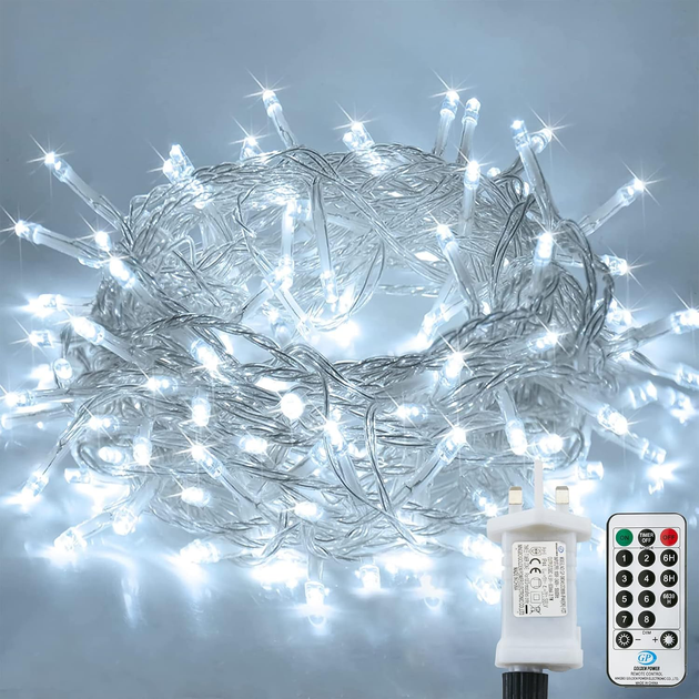 Гирлянда Lezonic Outdoor Fairy Lights 12 м - холодный свет, создающий атмосферу премиум пространства - изображение 2