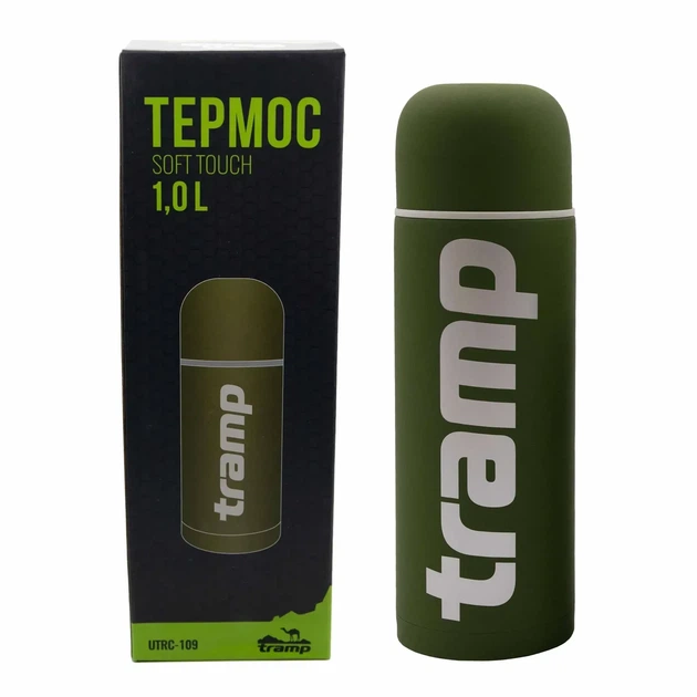 Термос TRAMP Soft Touch 1 л UTRC-109 Хаки - Фото 3 Термос TRAMP Soft Touch 1 л UTRC-109 Хаки - изображение 3
