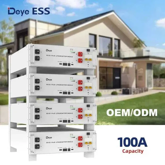 Акумуляторна батарея Deye SE-G5.1 Pro-B LV 51.2V 100Ah 5.12kWh - зображення 3