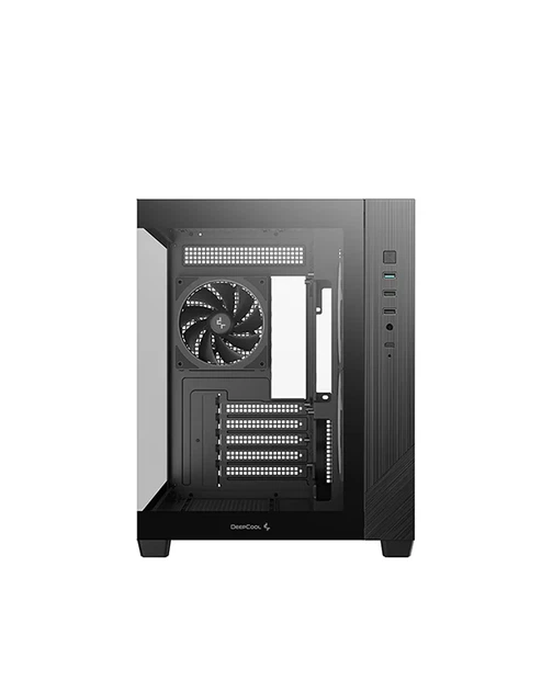 Корпус Deepcool CG330 3F чорний Без БЖ ITX/Micro-ATX/Micro-ATX(Rear connector),1+1x3.5",2+2х2.5" (CG330 3F) - зображення 3