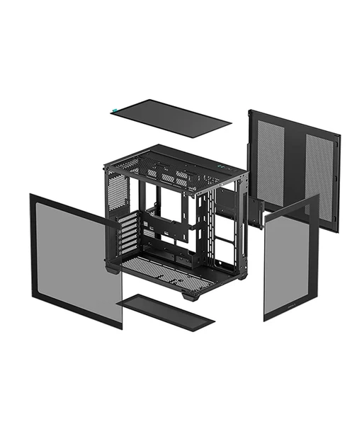 Корпус Deepcool CG530 чорний Без БЖ ITX/Micro-ATX/ATX/MicroATX,2x3.5",2+1х2.5"; 440×285×399мм (CG530) - зображення 4