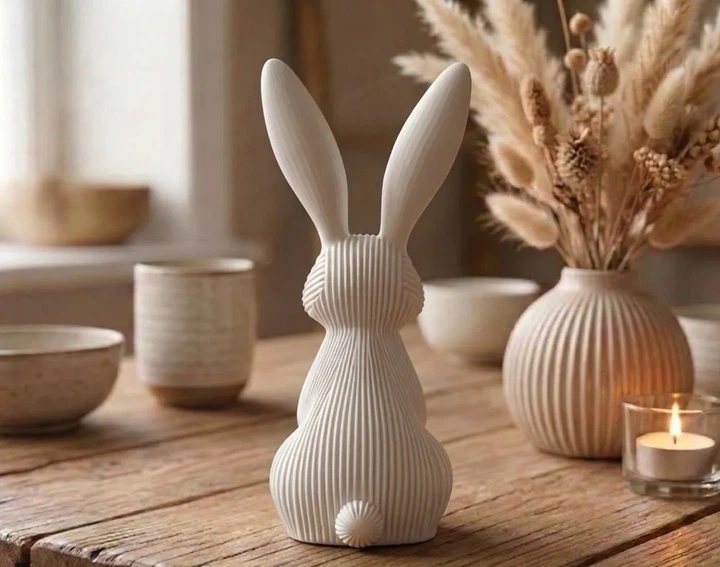 Декоративний кролик Easter Bunny (інтер’єрна фігурка, 17 см) - Фото 2 Декоративний кролик Easter Bunny (інтер’єрна фігурка, 17 см) - зображення 2