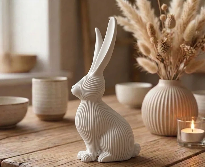 Декоративний кролик Easter Bunny (інтер’єрна фігурка, 17 см) - Фото 4 Декоративний кролик Easter Bunny (інтер’єрна фігурка, 17 см) - зображення 4