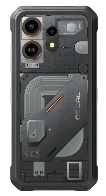 Мобильный телефон Oscal Marine 3 8/256GB Black - Фото 4 Мобильный телефон Oscal Marine 3 8/256GB Black - изображение 4