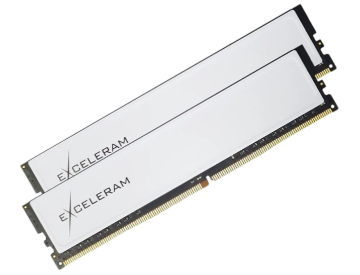 Пам'ять для настільних комп'ютерів Exceleram 32 GB (2x16GB) DDR4 3200MHz Black&White White Sark (EBW4323222XD) - изображение 2