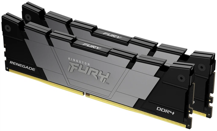 Пам'ять для настільних комп'ютерів Kingston FURY 32 GB (2x16GB) DDR4 3600 MHz Renegade Black (KF436C16RB12K2/32) - изображение 2