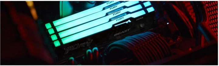 Пам'ять для настільних комп'ютерів Kingston FURY 64 GB (2x32GB) DDR5 6000 MHz Beast Black - Фото 4 Пам'ять для настільних комп'ютерів Kingston FURY 64 GB (2x32GB) DDR5 6000 MHz Beast Black - зображення 4