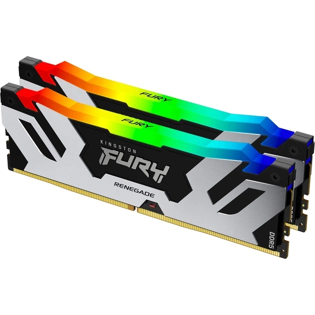 Пам'ять для настільних комп'ютерів Kingston FURY 96 GB (2x48GB) DDR5 6000 MHz Renegade RGB (KF560C32RSAK2-96) - Фото 2 Пам'ять для настільних комп'ютерів Kingston FURY 96 GB (2x48GB) DDR5 6000 MHz Renegade RGB (KF560C32RSAK2-96) - изображение 2