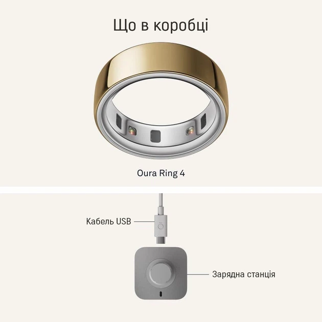 Смарт-кільце Oura Ring 4 Gold Size 11 (JZ90-54216-11) - зображення 8