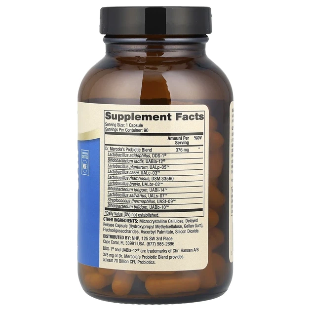 Комплексні пробіотики Dr. Mercola (Complete Probiotics) 70 млрд КУО 90 капсул (MCL-01317) - изображение 2