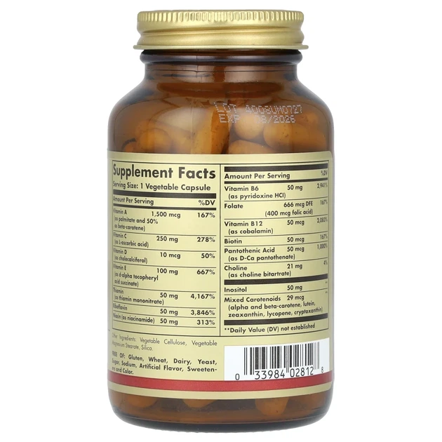 Мультивітаміни Solgar (Vitamins Only) 90 капсул (SOL-02812) - зображення 2