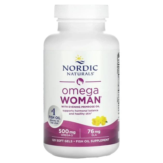 Омега + вечірня примула для жінок Nordic Naturals (Omega with evening primrose) 120 капсул зі смаком лимона (NOR-01780) - изображение 3