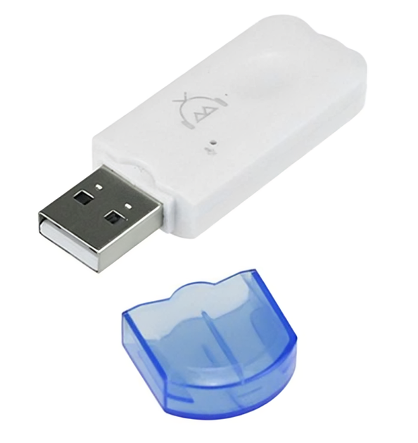 Блютуз USB приемник аудио адаптер для магнитолы автомобиля музыкального центра с работой без AUX (483098-Prob) Белый - изображение 3