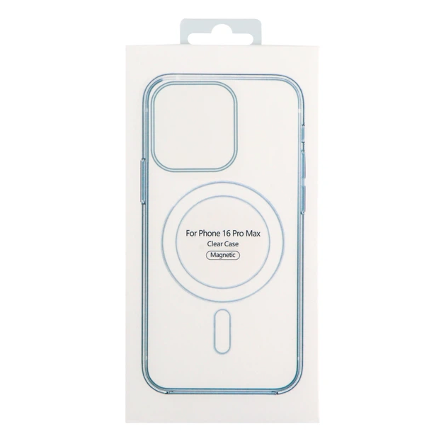 Прозрачный чехол для iPhone 16 Pro Max TPU Clear Case с MagSafe - изображение 6