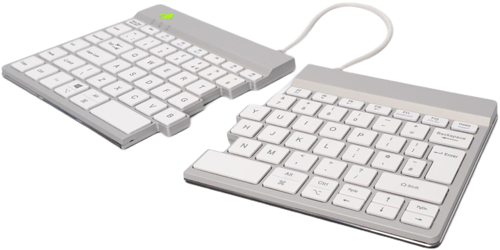 Klawiatura bezprzewodowa R-Go Tools WRL Compact White (RGOSBUKWLWH) - obraz 4