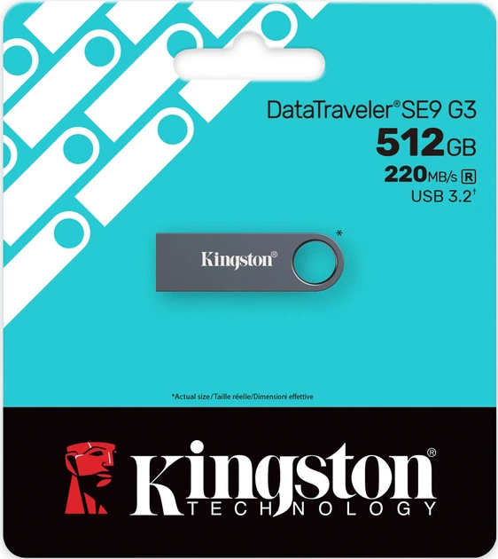 Флеш пам'ять USB Kingston SE9 G3 512GB USB3.2 Dark Nickel (KE-U2X512-1AC) - зображення 3