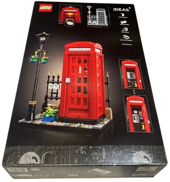 Конструктор LEGO Ideas Червона лондонська телефонна будка 1460 деталей (21347) (955555915691677) - Уцінка - Фото 3 Конструктор LEGO Ideas Червона лондонська телефонна будка 1460 деталей (21347) (955555915691677) - Уцінка - зображення 3