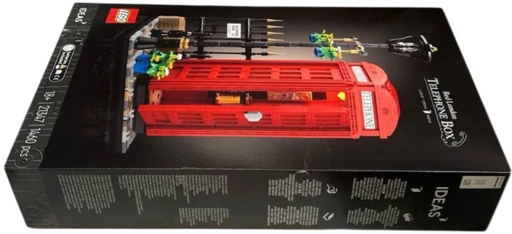 Конструктор LEGO Ideas Червона лондонська телефонна будка 1460 деталей (21347) (955555915691677) - Уцінка - Фото 6 Конструктор LEGO Ideas Червона лондонська телефонна будка 1460 деталей (21347) (955555915691677) - Уцінка - зображення 6