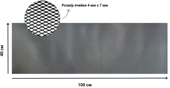 Сетка декоративно-защитная для радиатора Poputchik 100 х 40 см №2 в упаковке (151-104-2-К) - Фото 4 Сетка декоративно-защитная для радиатора Poputchik 100 х 40 см №2 в упаковке (151-104-2-К) - изображение 4
