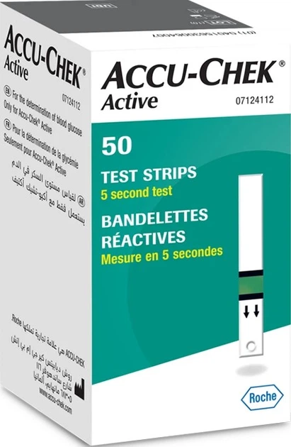 Testy paskowe Roche Accu-Chek Active 50 szt. - Zdjęcie 1 Testy paskowe Roche Accu-Chek Active 50 szt. - obraz 1