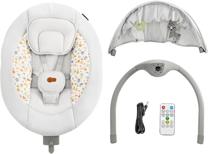 Шезлонг KinderKraft Lumi 2 2в1 (KBLUMI02LGR0000) (5902533925018) - зображення 5